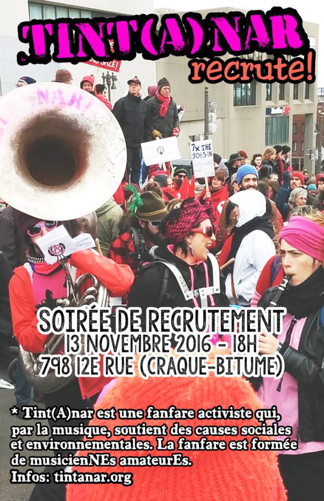 Affiche tint(A)nar recrute